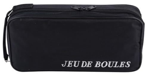 Engelhart - 010203 - Carrying bag with 8 Petanque Boules - Including distance measurer - Practical bag - Outdoor game - Metal boules and wooden cochonnet - Ages 6+