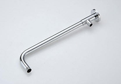 Hiendure® 20cm Wall Mount Rain Shower Head Set with Shower Arm and Hose Round Stainless Steel, Chrome Plated