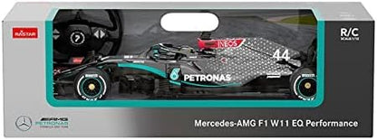 Mercedes F1 RC Car RASTAR 1/12 Mercedes AMG F1 W11 EQ Performance 2.4GHz Remote Control Car Officially Licensed Mercedes Benz Racing Toy Model Car for Kids Adults - Black