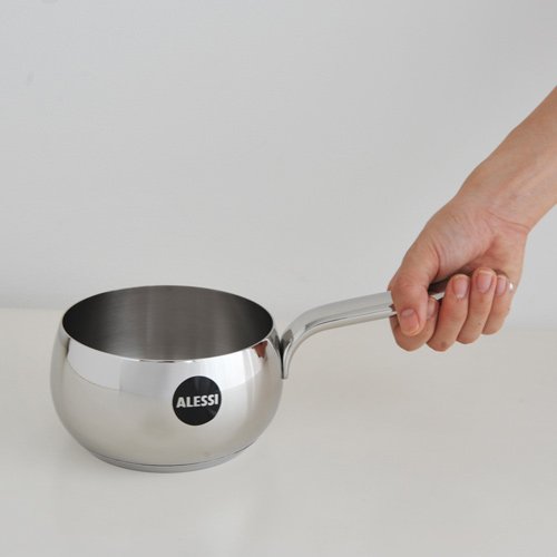 Alessi "MAMI" stainless steel saucepan, 14 cm, silver