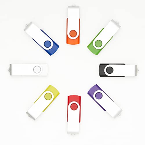 20 pieces 4GB USB flash drives in 5 random colors USB 2.0 wholesale lot bulk memory sticks (4GB, 20 pieces)