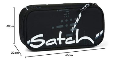 Satch Pack school backpack set 3 pieces with pencil case and gym bag (Ninja Matrix)