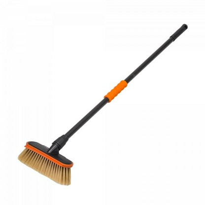 Car wash brush, ALU telescopic vehicle brush, cleaning brush for cars and trucks, extendable (100cm 1 surface)