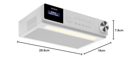 Grundig DKR 1000 BT DAB+ kitchen radio with Bluetooth and DAB+ reception White.