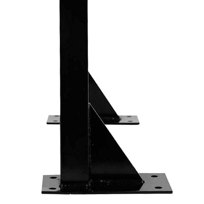 OcioDual wall-mounted chin-up bar for pull-ups, dips, back exercises, up to 200 kg, glossy black, gym, home gym, sturdy