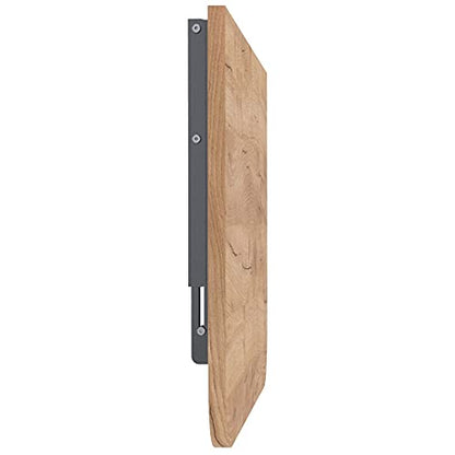 AKKE 90x50 | Wall-mounted folding table with rounded corners. Ideal for kitchen, desk, or kids' table. Gold Craft.