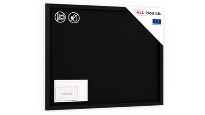ALLboards chalkboard with black painted wooden frame 120x90cm, writing board, chalk + accessory set, for hanging on wall, blackboard, ideal for gastronomy.