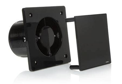 STERR Black Bathroom Fan 125 mm - Bathroom Ventilator - Glass Front - Modern Appearance - BFS125-B - 20 W