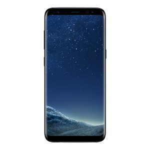 Samsung 356430 Smartphone Galaxy S8 (5.8-inch display, 64GB, Android 7.0 Nougat) in black.