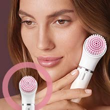 Braun Silk-épil Beauty Set 9 Deluxe 7-in-1 Epilator Women / Hair Remover, Facespa Facial Hair Remover, Shaver, Exfoliator, Face and Body Cleansing Kit, 9-985, White/Pink