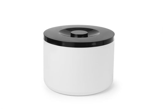HENDI Ice Bucket, BarUp, Double-Walled, Ice Container, Ice Cooler, 10L, ø292x(H) 220mm, Polystyrene, White, Black