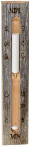 Sauna hourglass 15 min. Kelo rustic with white sand