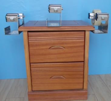 LDS Industry Tape and Label Dispenser, tabletop/wall mount tape dispenser, large tabletop dispenser, stainless steel frame with 2" / 3" suction cup, TTD-01