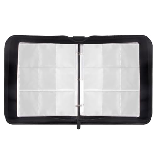 AnnuzoQ Collectible Cards Album for Cards, 50 pages, up to 900 card capacity, Card Holder Folder Book.