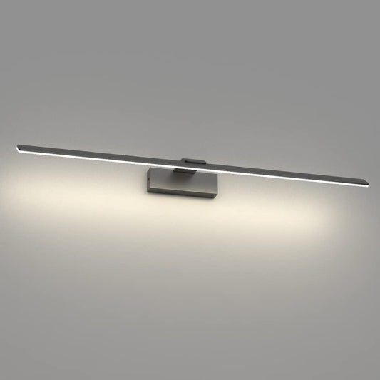 Klighten LED mirror lamp for bathroom 24W, 80cm, modern wall lamp for bathroom, mirror lighting, bathroom wall lamp aluminum, 144 LEDs, 2100 lumens, natural white 4500K, black