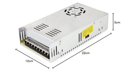 OYYTRAFO AC-DC 24V 16.7A 400W Switching Power Supply Transformer for continuous operation, switch 110-220V output for LED devices, video cameras, surveillance systems, security systems.