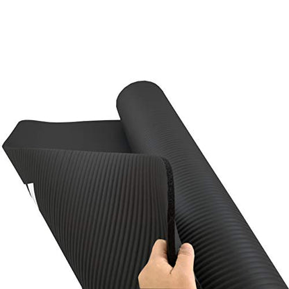 World Fitness - Fitness Mat Yoga Mat XXL "Ashanti" - 190 x 100 x 1 cm - non-slip & durable - Gym mat perfect for yoga, pilates, workout, outdoor, gym & home - Pink