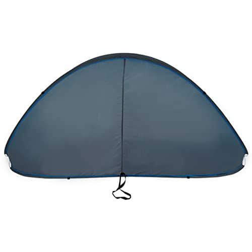Duhome Beach Shelter Pop Up Beach Tent UV Protection Throw Tent Weather and Privacy Protection Camping Tent for Family Beach Camping (Gray+Blue)