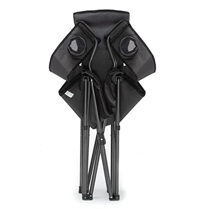 Qeedo Johnny XL camping chair foldable (up to 150 kg), folding chair with 2 cup holders.