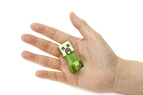 Jada Toys Minecraft Figure Set (4 pieces) made of metal - Collectible figures from Minecraft Caves & Cliffs (Steve, Alex, Creeper, and Warden) for gamers & collectors aged 8 and up, each 6 cm.