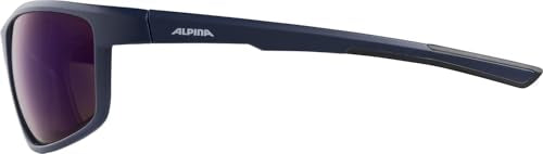 ALPINA DEFEY - Mirrored and shatterproof sports and bike goggles with 100% UV protection for adults, miracle-blue matte