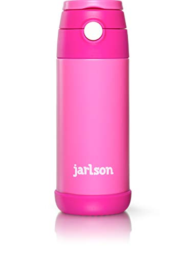 Jarlson® Kids Water Bottle EMI - TÜV tested - 500ml - BPA free - leak-proof - with straw - Tritan bottle for school, kindergarten, bike.