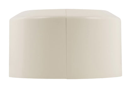 Sanitop-Wingenroth clamping rosette for connection bend or pipe | Ø 110 mm | Height 100 mm | Wall rosette for toilet | Covering up unsightly areas | Cover rosette for toilet | Plastic | Pergamon | 21788 0
