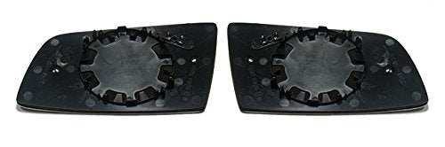 Aspherical blue mirror glasses set, left and right.