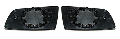 Aspherical blue mirror glasses set, left and right.