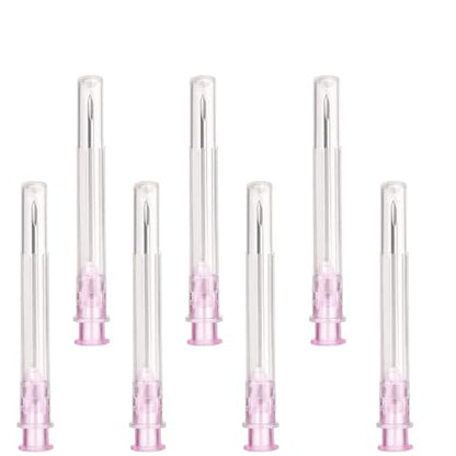100 pieces of 18G x 1" (25mm) stainless steel dispensing accessories for refill liquids, individually packaged, refill tubes for industrial, scientific labs, for hobby and home use, multipurpose measuring tools.