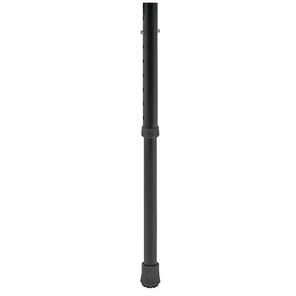 Ossenberg seat stick with plastic wing seat - walking stick with fold-out seat - height-adjustable standing stool for on the go - camping outdoor monopod chair - black
