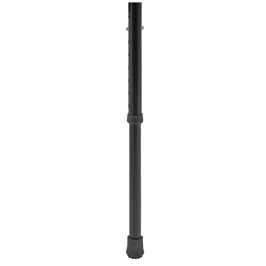 Ossenberg seat stick with plastic wing seat - walking stick with fold-out seat - height-adjustable standing stool for on the go - camping outdoor monopod chair - black