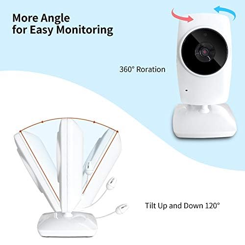 NWOUIIAY Baby Phone 3.2-inch Baby Monitor 2.4 GHz Baby Camera with LCD Night Vision Camera HD Digital Video & Two-way Intercom Function