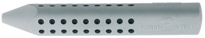 Faber-Castell 111992 - Pencil Jumbo Grip HB (2 pencils Jumbo + eraser + sharpener) (with sharpener + eraser, silver, 4 pencils)