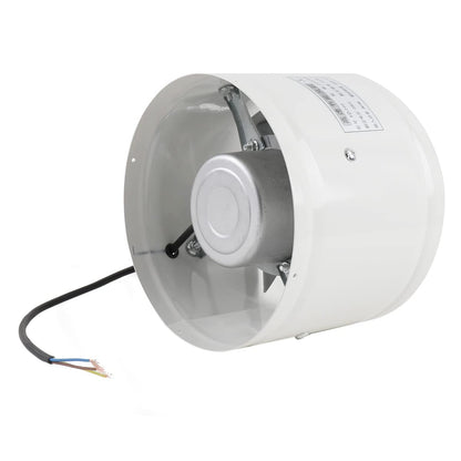 ECUTEE duct fan exhaust fan 8" air supply/exhaust fan 200mm inline duct fan air extractor industrial fan suction low energy consumption for bathroom kitchen white