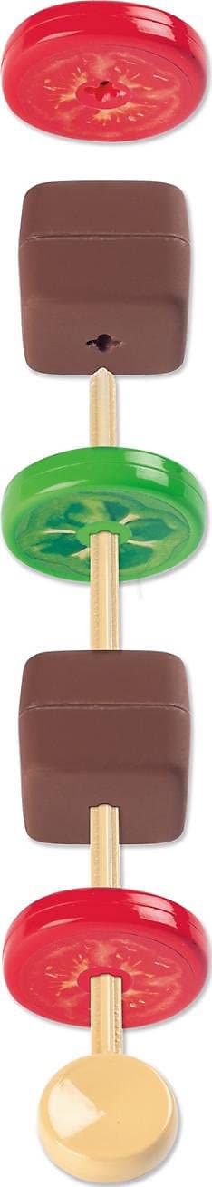 Smoby - Barbecue Kids Grill - Grill with mechanical plastic flames and grill utensils, 18 accessories, for children from 3 years.