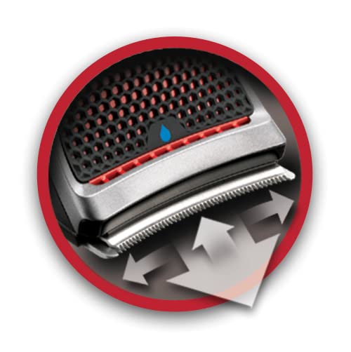 Remington DIY Hair Clipper [self-sharpening stainless steel blades/Curve-Cut Technology for easy self-cutting/0.5-15mm] Hair Trimmer (9 attachment combs, cordless/rechargeable, lithium battery, storage pouch) HC4250