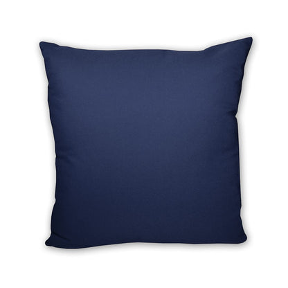LOOXIS Personalized photo & text printed pillow, customizable – 40x40 cm, colored backside, linen texture – Gift idea for men, women, anniversary, birthday, housewarming – Midnight Blue.