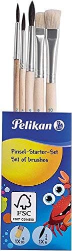Pelikan Set DIN 5023 watercolor set 12 colors + 1 tube white, school standard (with cup + brush), Blue K12 Set