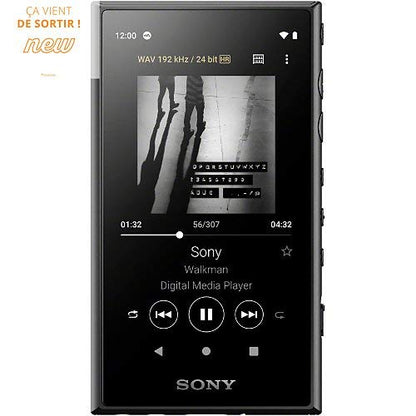 Sony NW-A105 Walkman MP3 Player (16GB, Android 9.0, Bluetooth, High Resolution, 26h battery, expandable storage, Lyric Display, Vinyl Processor) black