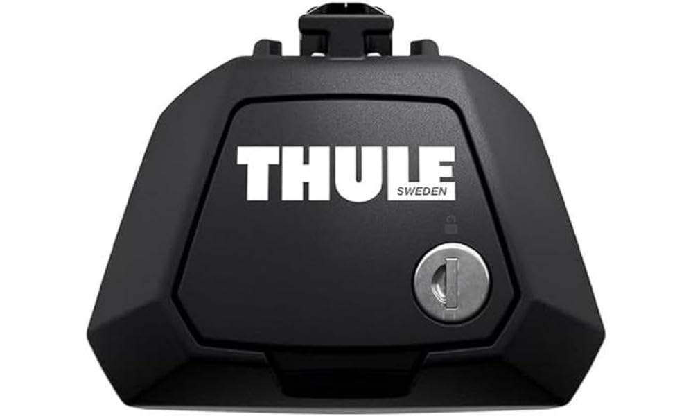 Thule Raised Rail Evo Foot Pack for vehicles with open railings, 710410, Black, One size