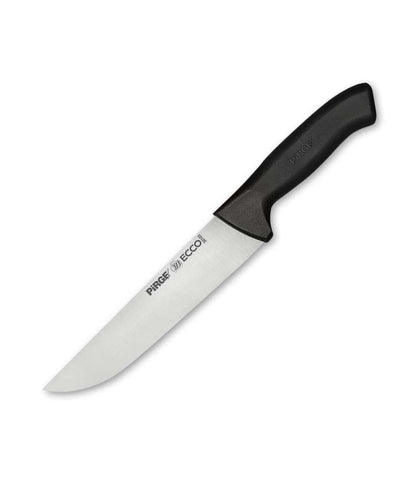 Pirge Ecco Butcher Knife 19 cm Black Slaughtering Knife - Meat Knife - Boning Knife - Excellent Sharpness Butcher Knife - Stainless Steel Professional Kitchen Knife - Ergonomic Plastic Handle Design
