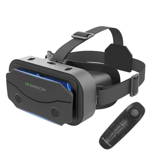 (Newest) VR Goggles 3D, Virtual Reality Goggles, comfortable for 4.5-7.2 inch smartphones, Samsung, Android, 90-100° viewing angle, 360° rotation, with controller (Black)