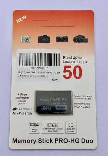 High Speed 64 GB Memory Stick Pro Duo (Mark2) PSP memory card compatible with Sony PSP1000 2000 3000 camera memory card.