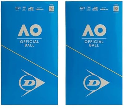 DUNLOP Tennis Ball Australian Open - for clay, hard court, and grass (2x4 balls) (Pack of 2)