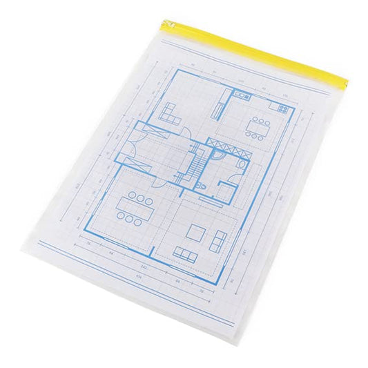 SPRINTIS splash guard bags A0 with slide closure in a set of 10, weatherproof, dirt-repellent and transparent splash guard bags (DIN A0)