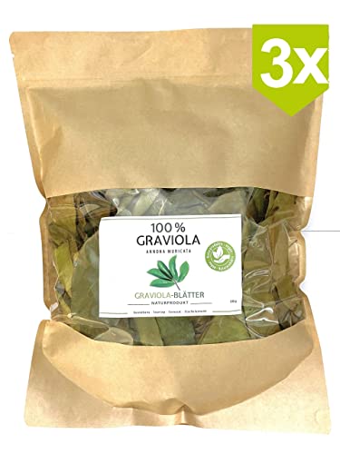 3 x 100g SOURSOP / NEW HARVEST. Wild harvested. All natural & untreated. Soursop. Guanabana. Corossol. Graviola.