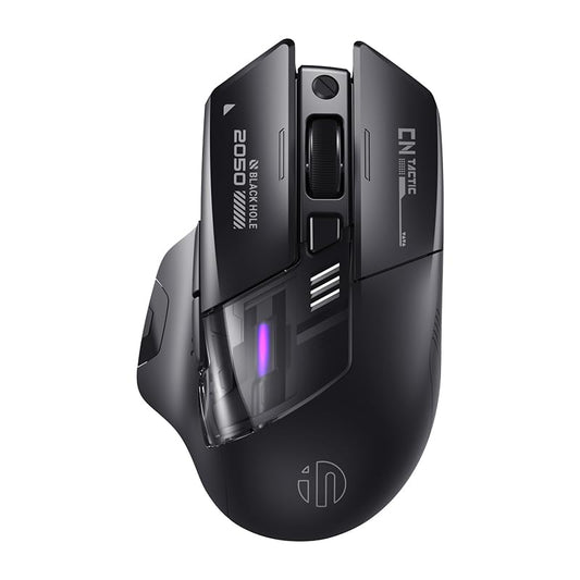 Inphic A9 Explorer Bluetooth Mouse, Dual-Mode Bluetooth 5.0/2.4G Wireless Mouse, Rechargeable, 2400 DPI, RGB Breathing Light, Visible Battery Indicator, Wireless Mouse for Laptop/PC/Computer.