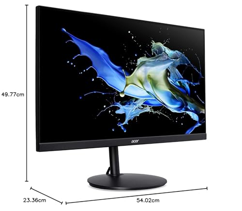 Acer CBA272H monitor 27 inches (69 cm screen) Full HD, 100Hz HDMI, 75Hz VGA, 4ms (GTG), HDMI 1.4, VGA, height adjustable, swivel, FreeSync, Black