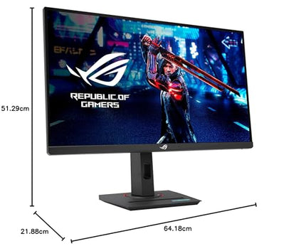 ASUS ROG Strix XG27ACS 27-inch USB-C Gaming Monitor (2560x1440, 180Hz, 1ms response time, Fast IPS, G-Sync Compatible, HDR, HDMI, DisplayPort, USB-C Power Delivery)